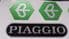 Piaggio ZIP Decals / Sticker Set Full Colour Green, Black, Silver